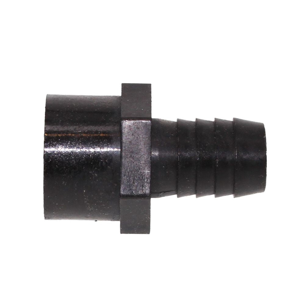 Female Barb Adapter - 5/8 barb x 1/2 FNPT - Black Polypropylene