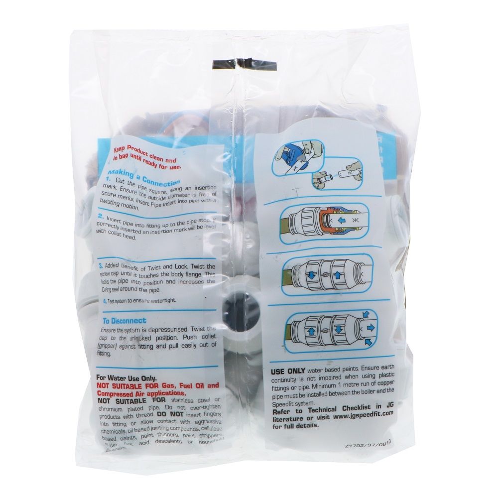 John Guest Union Elbow - 15mm