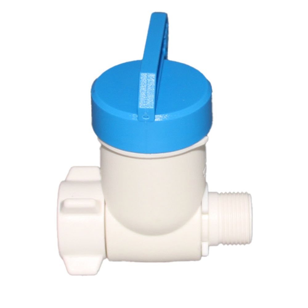John Guest Plastic Angle Stop Adapter Valve Lead-Free - 3/8 x 3/8 x 3/8