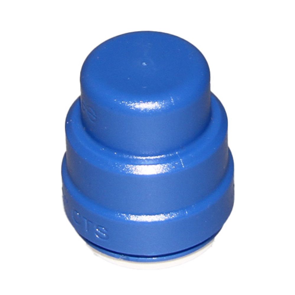 John Guest Color Coded End Cap Blue - 1/2 CTS Test Cap