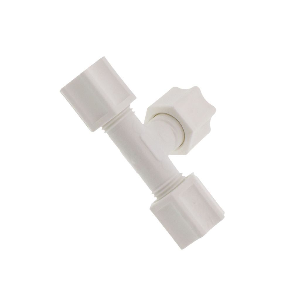 JACO 70-5-P-O Polypropylene Union Tee 5/16 OD Tube x 5/16 OD Tube x 5/16 OD Tube
