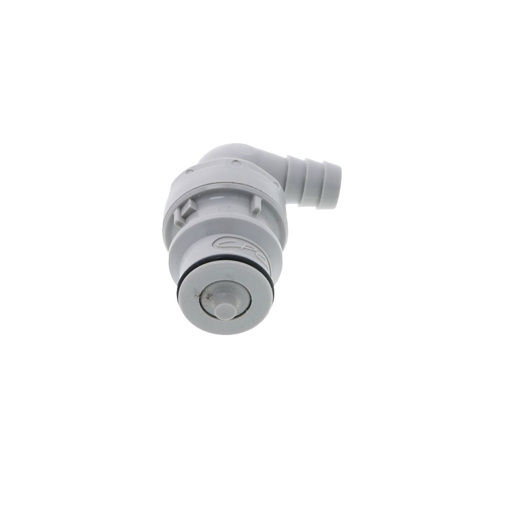 HFCD23612 Valved Elbow Hose Barb Coupling Insert 3/8 ID Barb