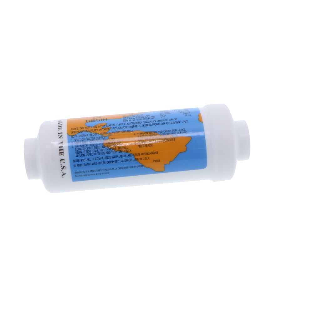 Omnipure Inline K2355-BB DI Mixbed Resin - 6" x 2" Filter - 1/4" FPT