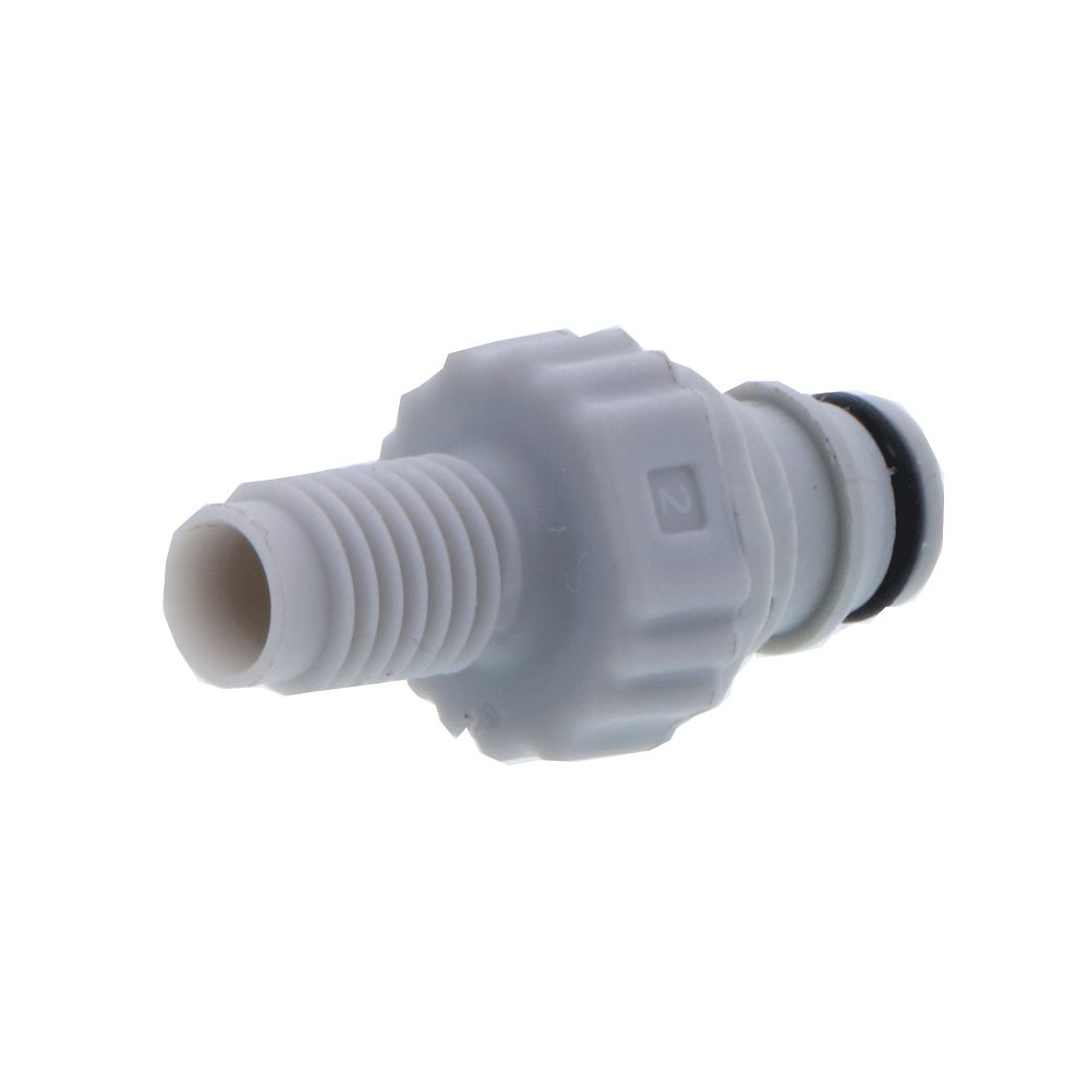 NS1D24042812 Valved In-Line Coupling Insert 1/4-28 Male Thread