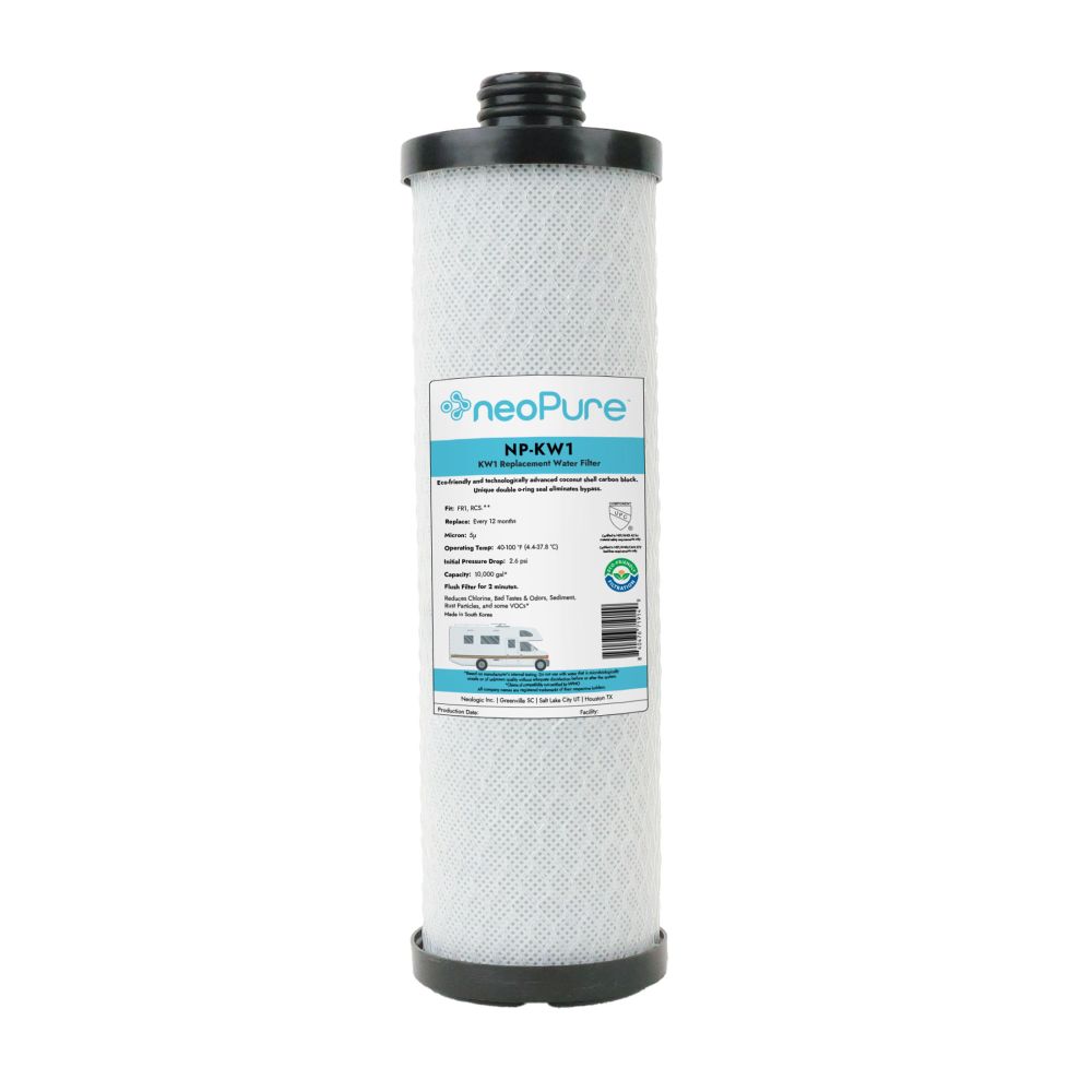 WaterPur™ & Clear Choice™ KW1 Replacement RV Water Filter by Neo-Pure NP-KW1
