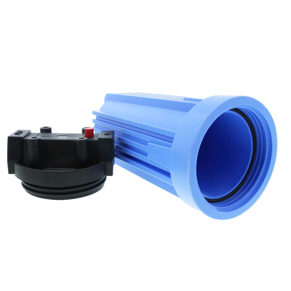 Pentek 150067 10" Standard Water Filter Housing Black/Blue w/ PR - 3/4" FPT