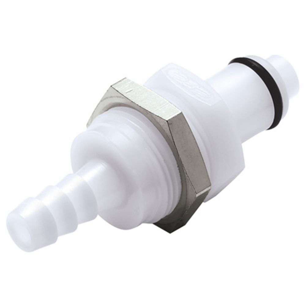 PLC42004 Panel Mount Hose Barb Coupling Insert 1/4 ID Barb