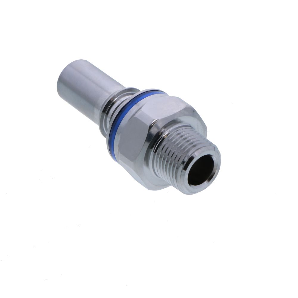 LQ6D24006BLU Valved Pipe Thread Liquid Cooling Coupling Insert 3/8 NPT Cool Blue