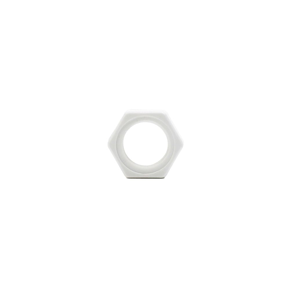 3/8" Polypropylene nut, BULKHEAD