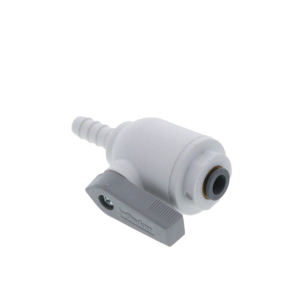 Parker Liquifit Par-Barb Valve Union Connector - 1/4 ID Barb x 1/4 QC