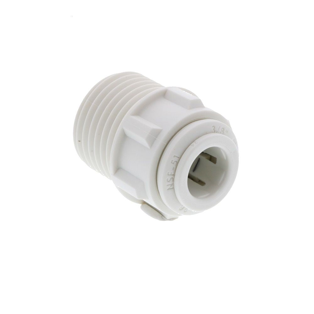 John Guest Male Connector NPTF Polypro - 3/8 x 1/2 NPTF