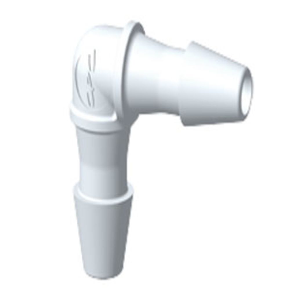 HE230 Elbow Fitting White Nylon 1/16 HB X 1/16 HB
