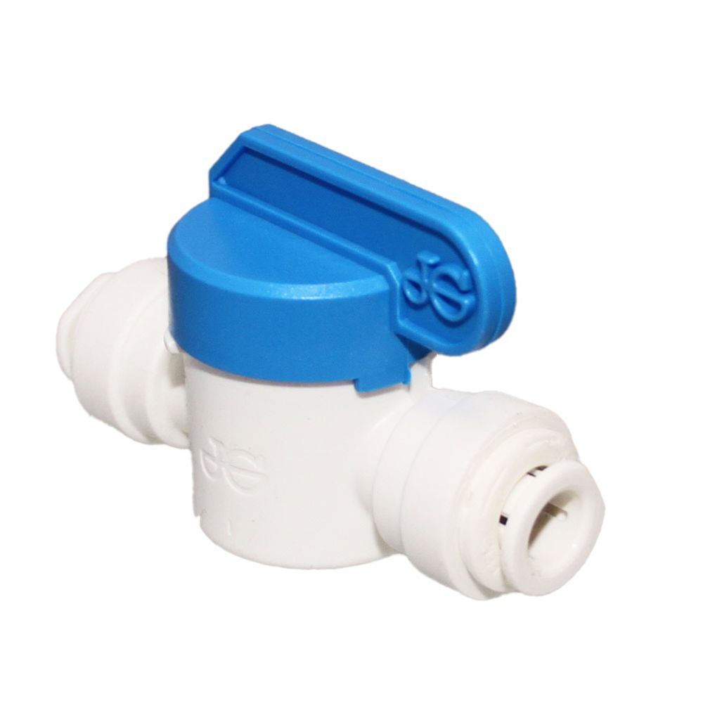 John Guest Shut-Off Valve-Polypro Straight - 3/8 Tube x 3/8 Tube