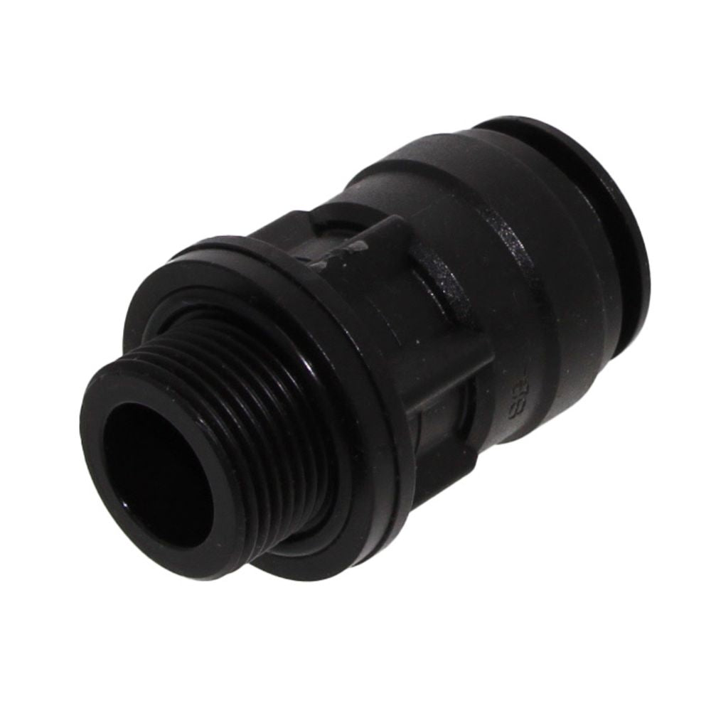 John Guest Male Connector BLACK ACETAL - 28mm x 1" BSP