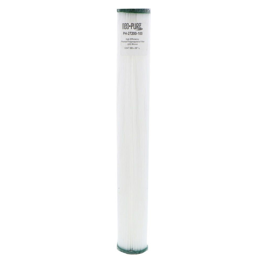 Neo-Pure PH-27200-100 20" High Efficiency Pleated Filter 100 micron