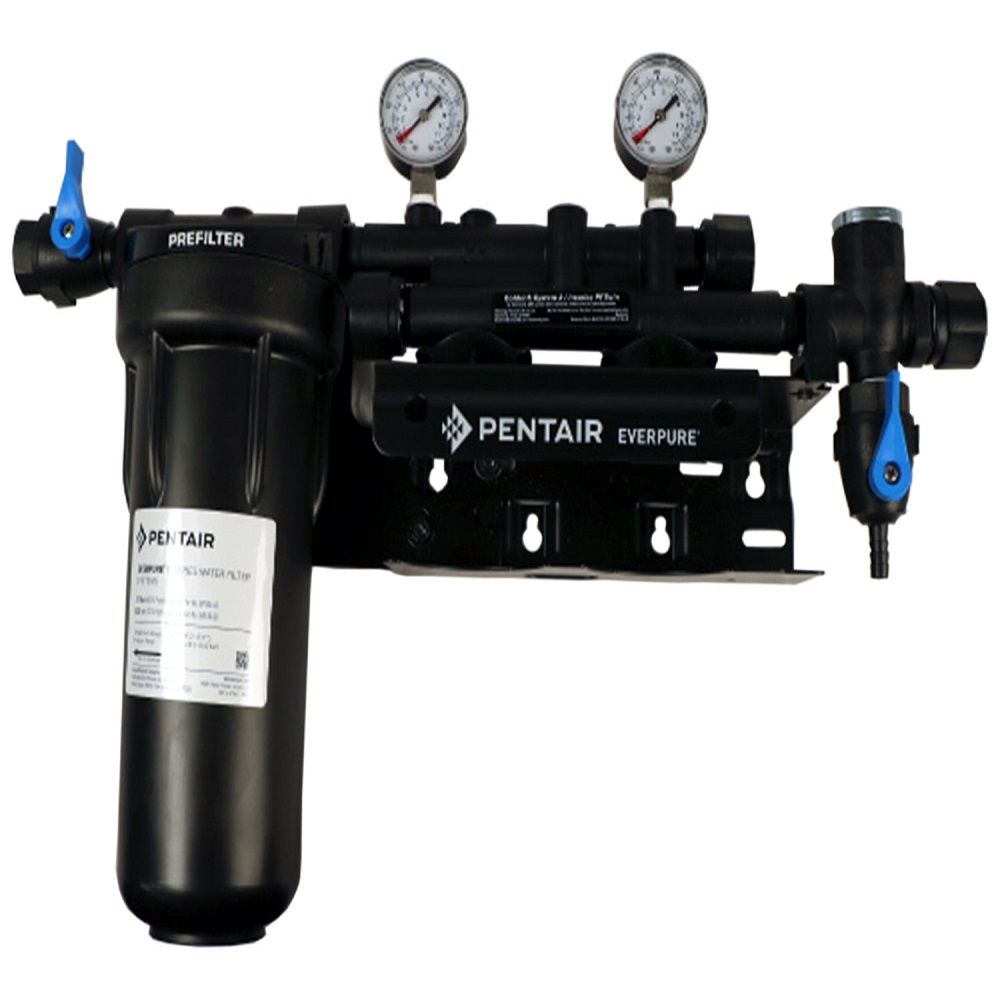 Everpure EV9293-02 Coldrink/Insurice Twin Manifold with 10" Prefilter