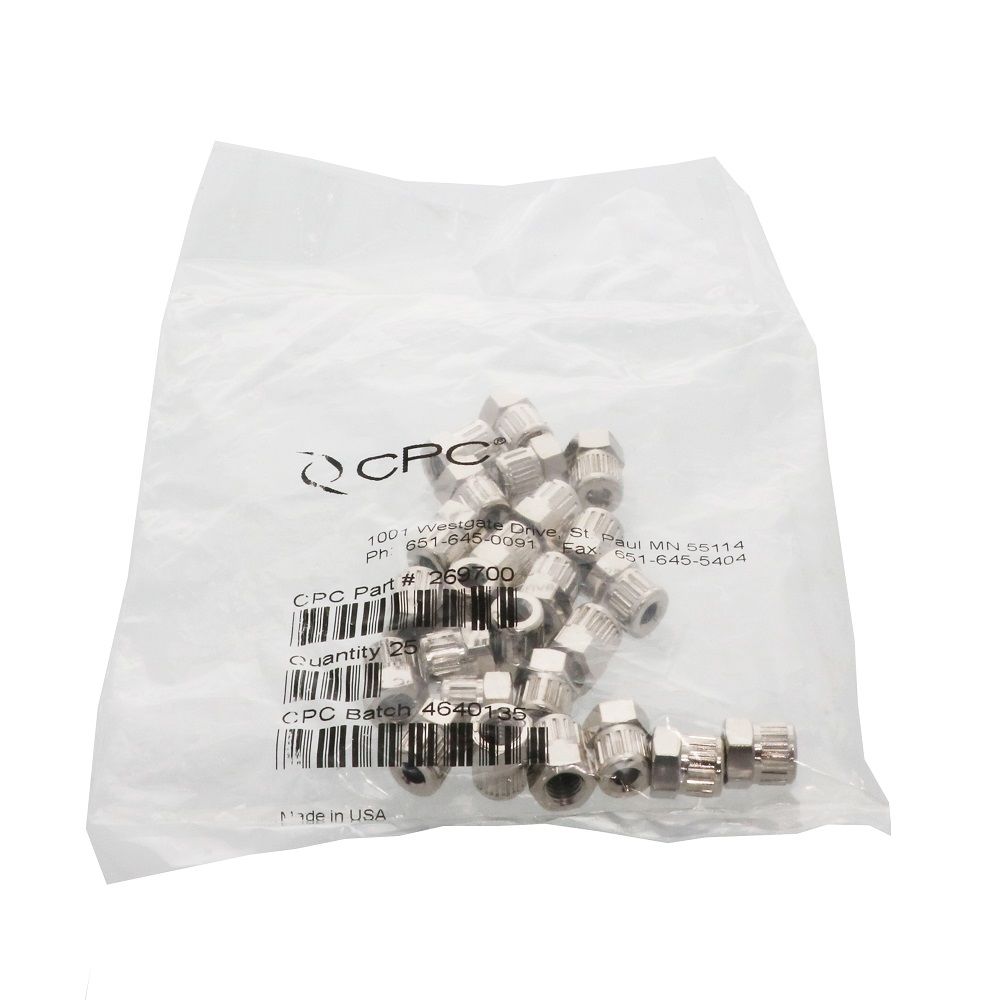 Multi-Mount Non-Valved PTF Coupling Insert - 5/32 PTF Acetal