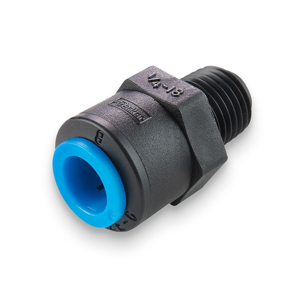 Kynar PVDF Check Valve 3/8 x 1/4 MNPT - 1.5 psi Crack Pressure