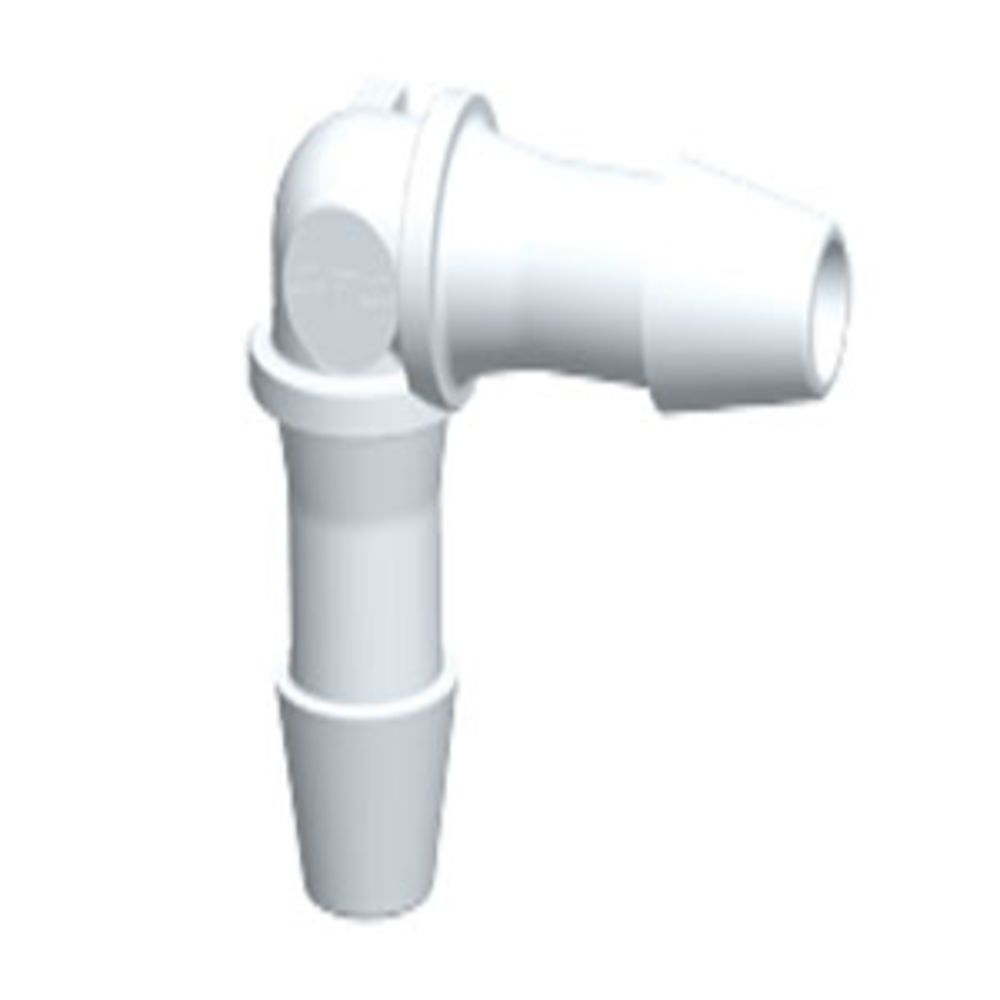 HE670 Elbow Fitting Natural PVDF 3/16 HB x 3/16 HB
