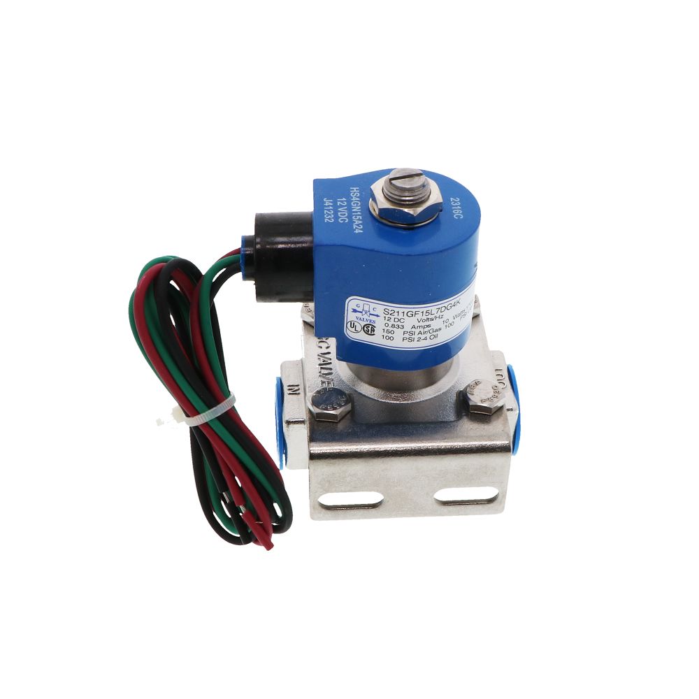 GC Valves S211GF15L7DG4K Solenoid Valve Normally Closed 1/2" FPT 12v