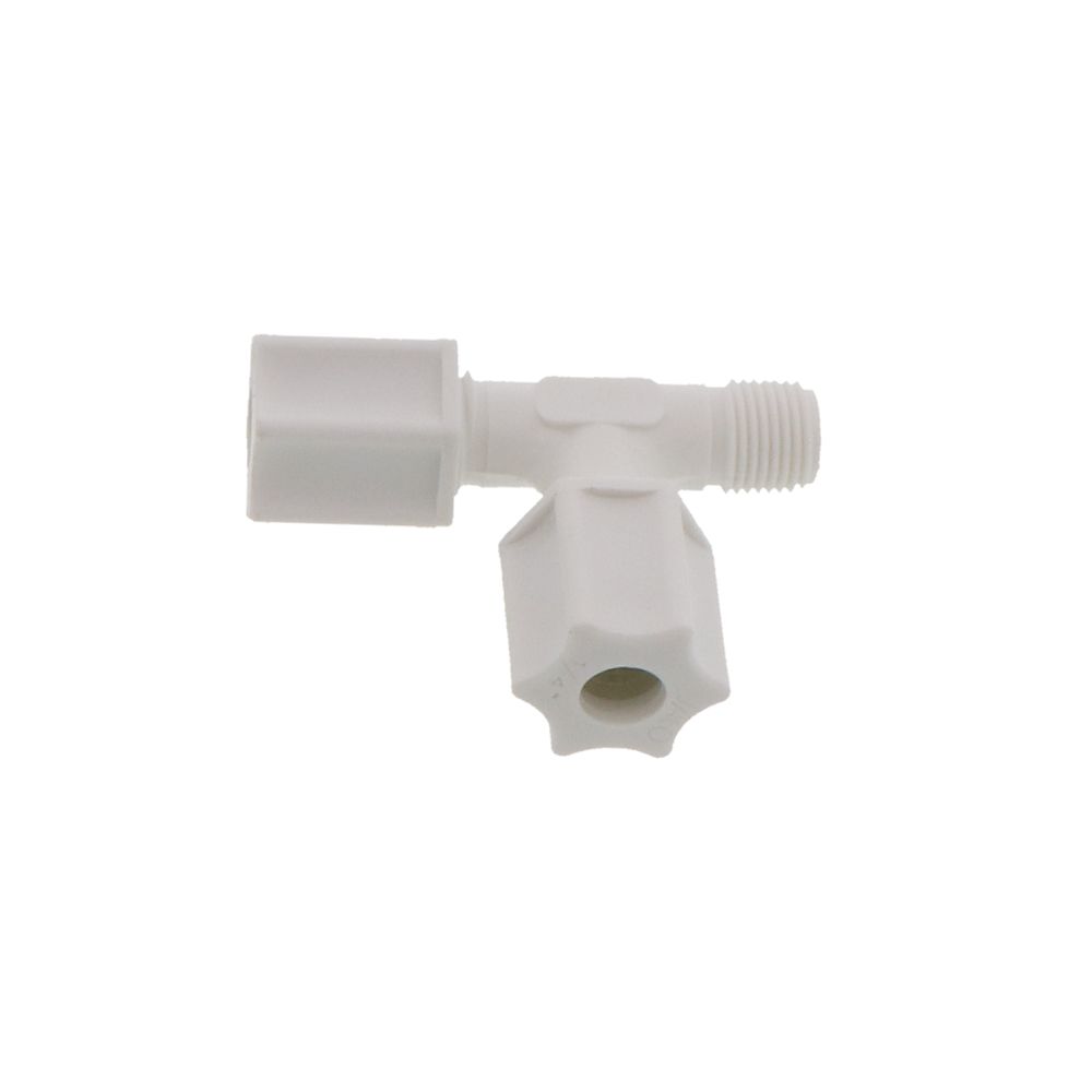 JACO 75-4-2-P-PG Polypropylene Male Run Tee 1/4 OD Tube x 1/8 MPT