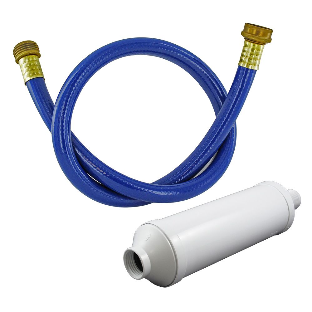 Pentek GS-208EXTRA1-GH KDF RV Filter for garden hose w/ 36" hose included