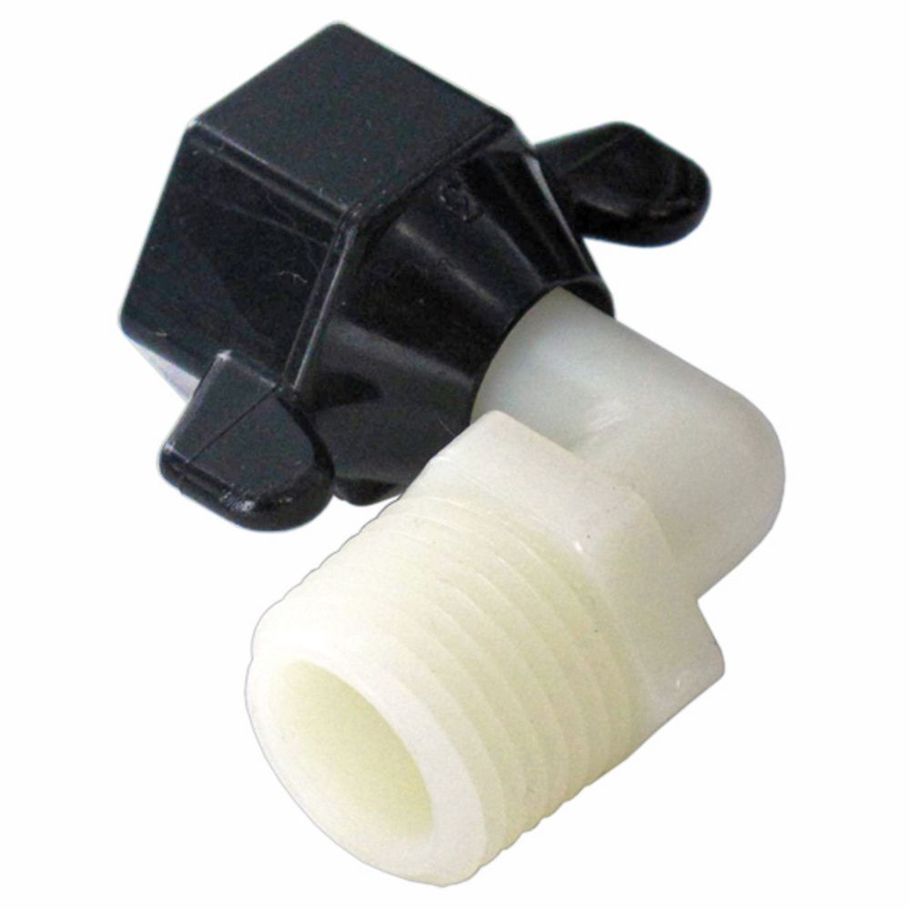 SHURflo 244-3366 Wingnut Swivel Nylon Elbow 1/2 FNPT x 1/2" MNPT