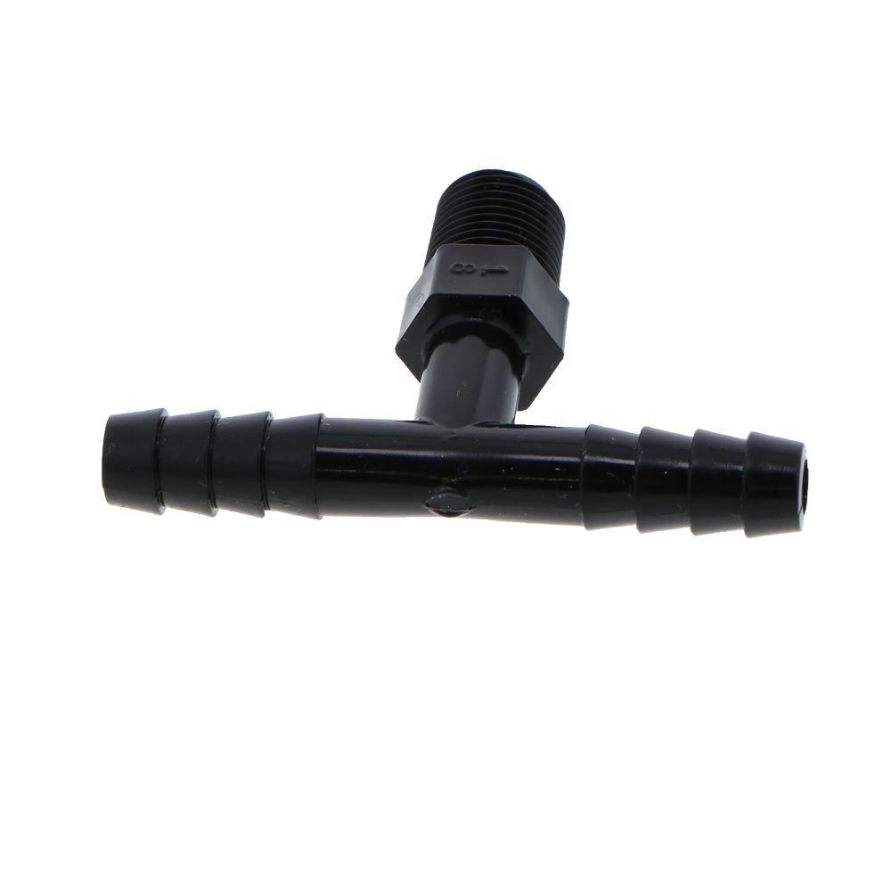 Barb Tee x Male Branch - 1/4 ID x 1/8 MNPT