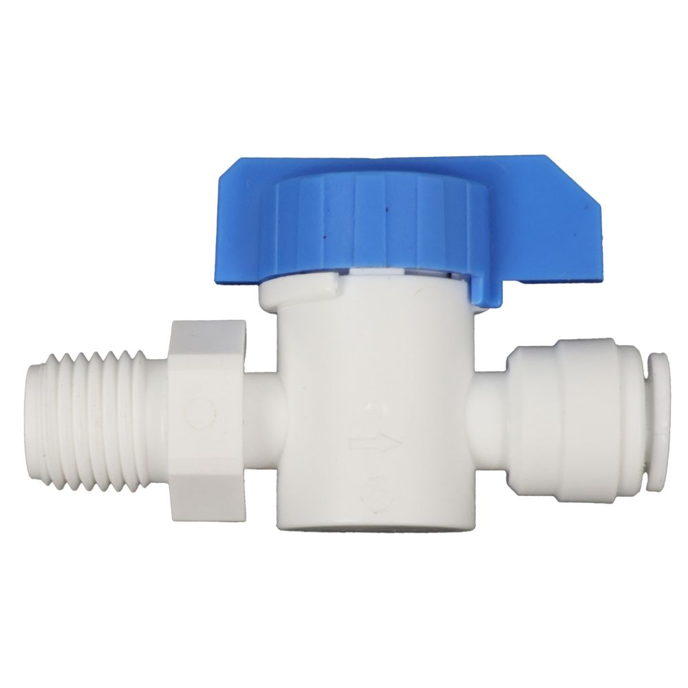 Inline Male Ball Valve 1/4 qc x 1/4 NPT