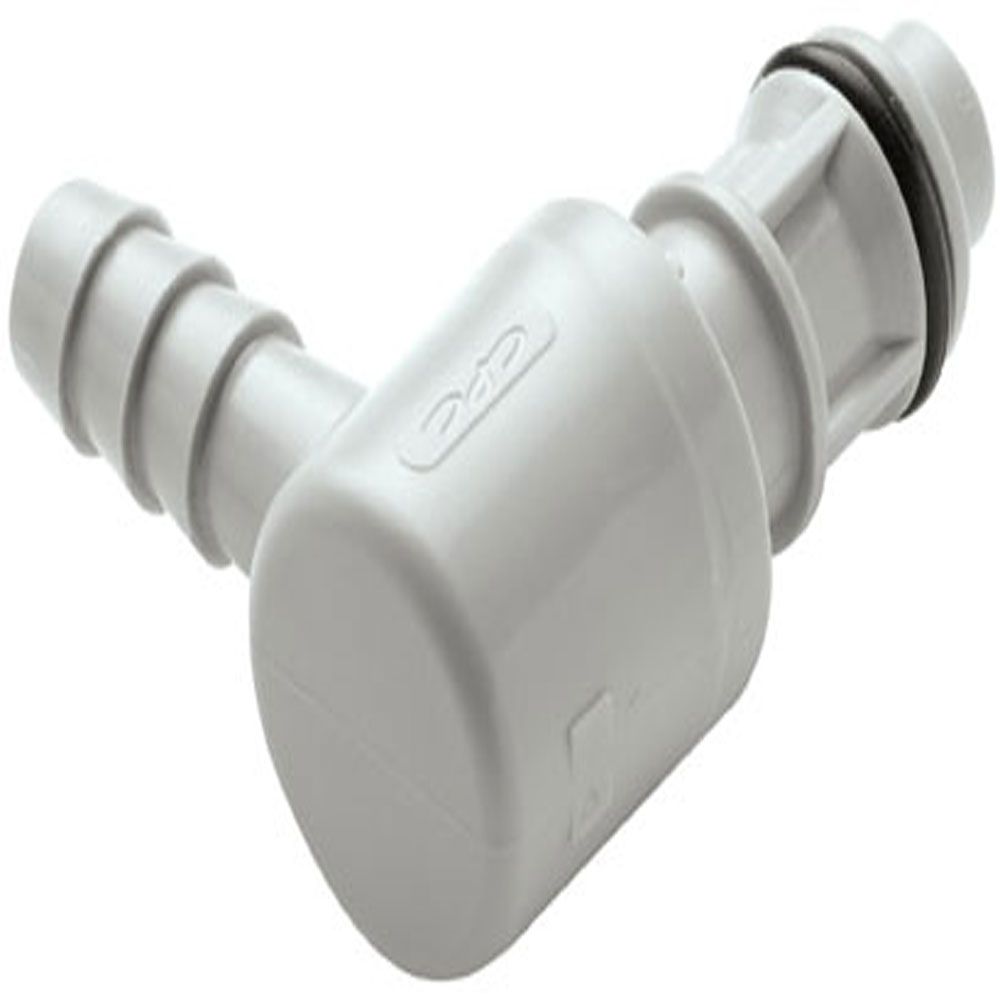 EFC23412 Non-Valved Hose Barb Elbow Coupling Insert 1/4 ID Barb