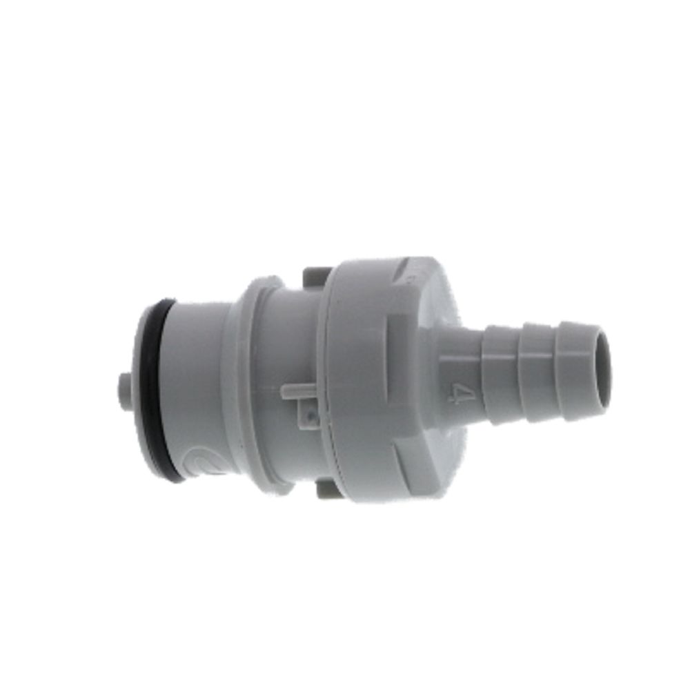 62700 NSF Valved In-Line Hose Barb Coupling Insert 3/8 ID Barb