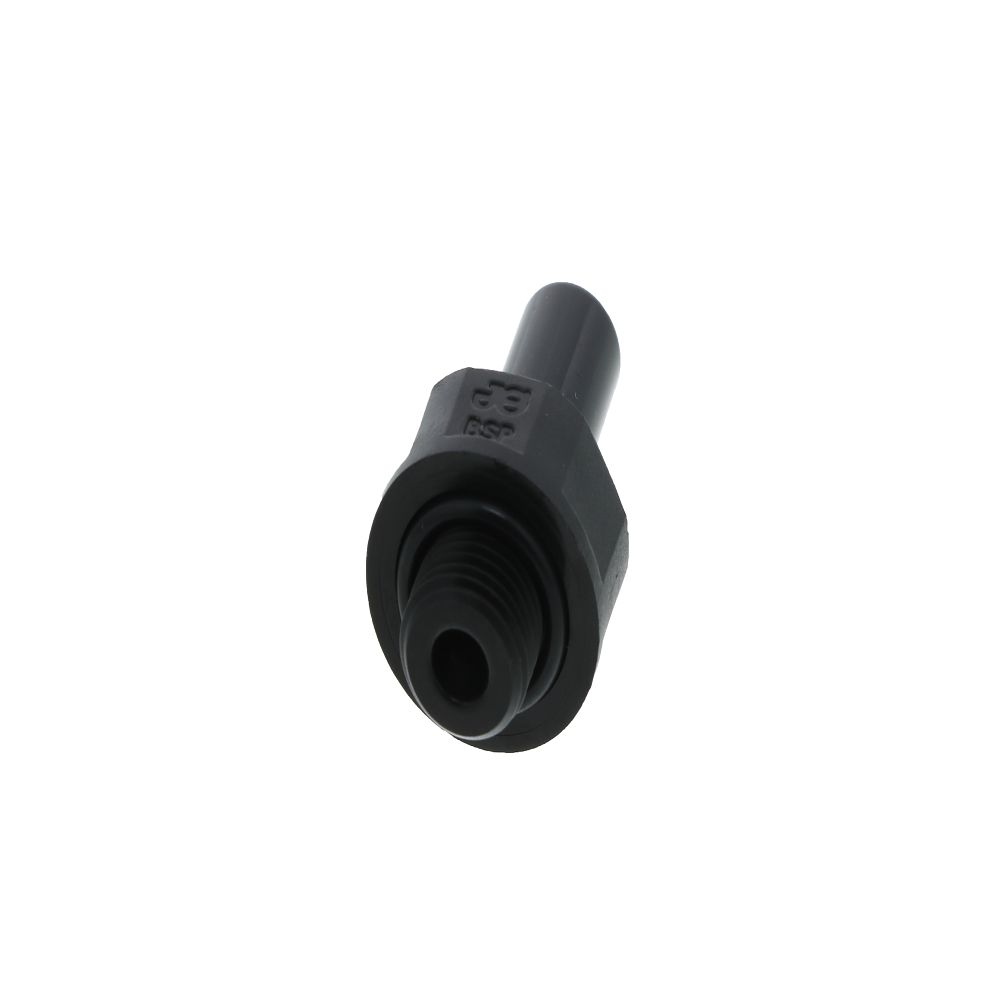 John Guest Stem Adapter BLACK ACETAL - 8mm x 1/8 BSP