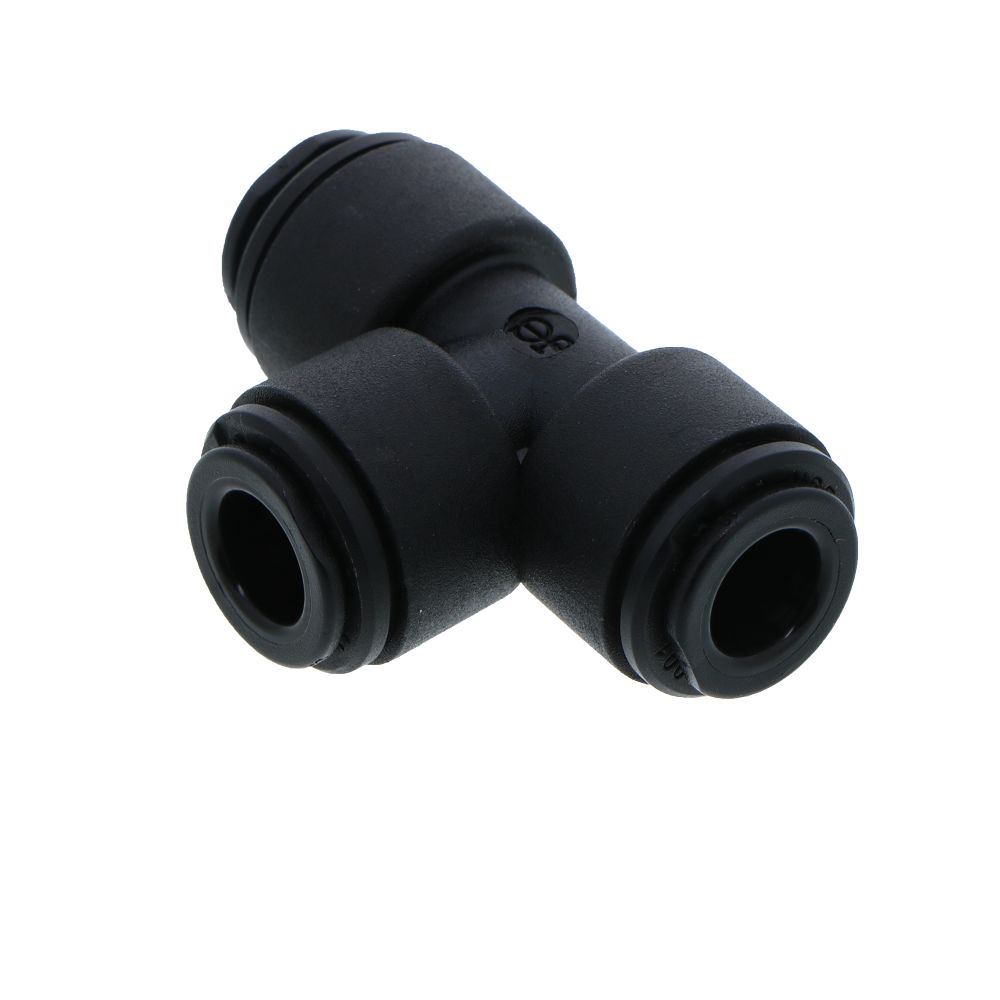 John Guest Union Tee BLACK ACETAL - 8mm