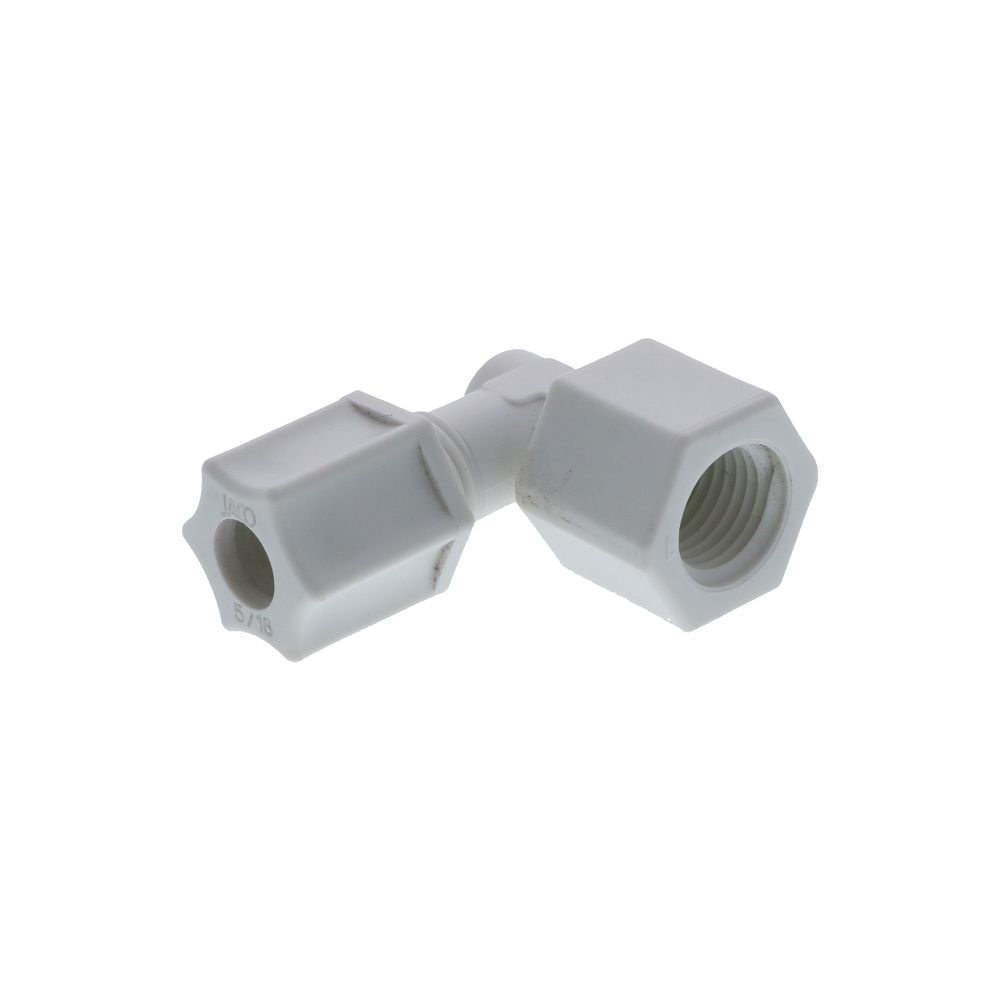 JACO 45-5-4-P-PG Polypropylene Female Elbow 5/16 OD Tube x 1/4 FPT