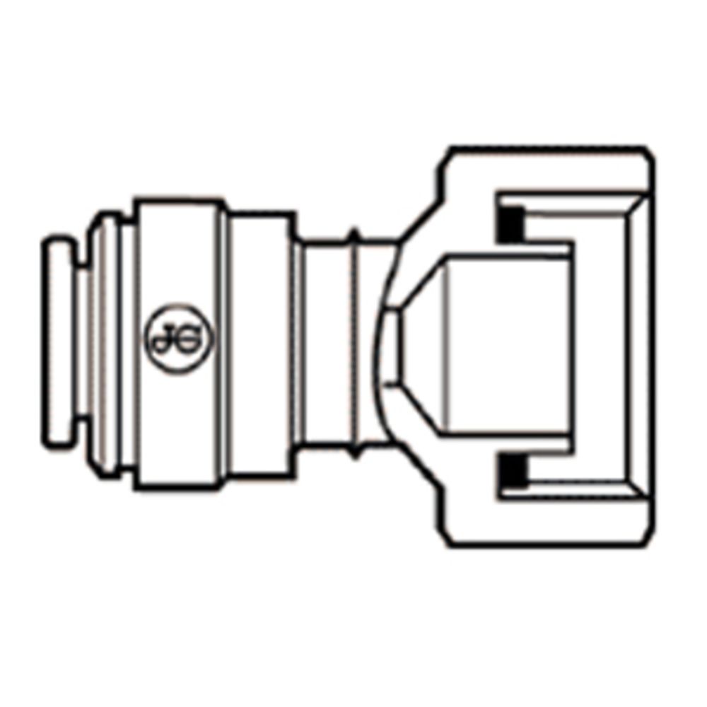 John Guest Faucet Connector BSPP - 3/8 x 3/4 BSPP