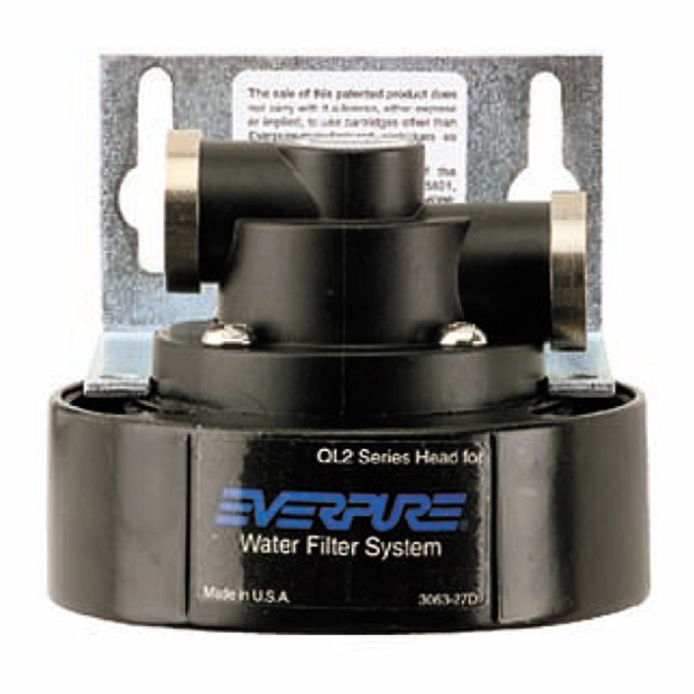 QL2 Filter Head w/Mounting Bracket, 1/4 John Guest