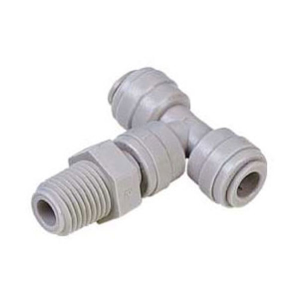 DMfit Male Tee Swivel - 3/8" Push-in x 3/8" NPTF