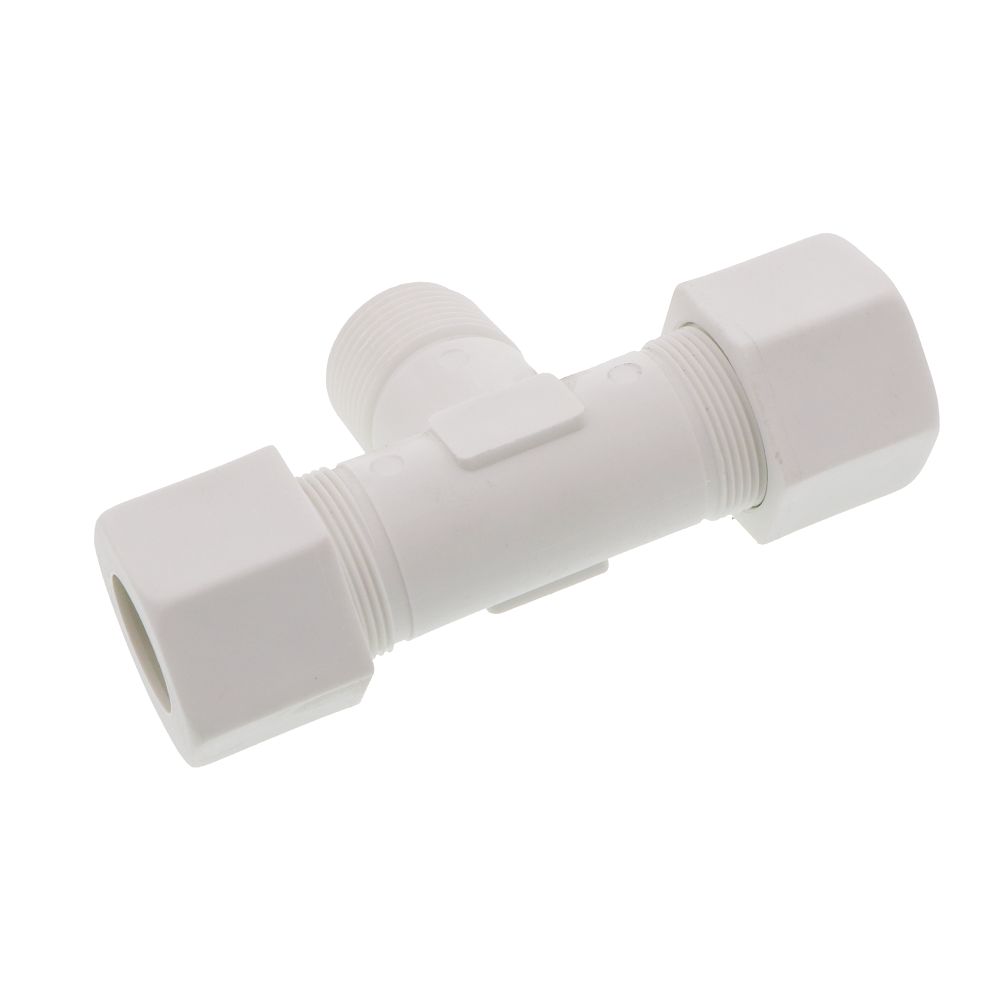 JACO 60-12-12-P-PG Polypropylene Male Branch Tee 3/4 OD Tube x 3/4 MPT