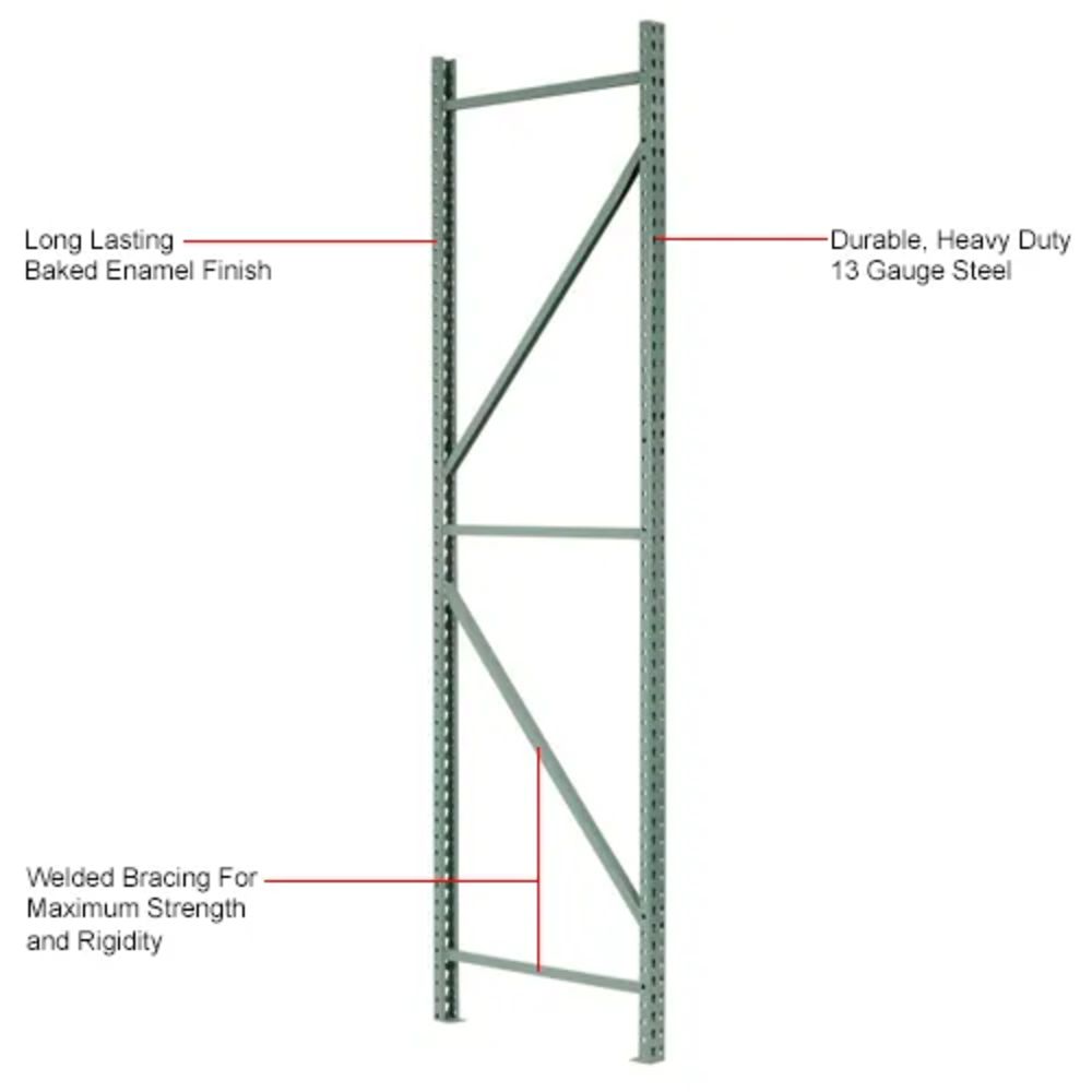 Upright Tear Drop 42" x 26' x 3"x 3", Green - Weight Capacity 30700 lbs - Used Condition