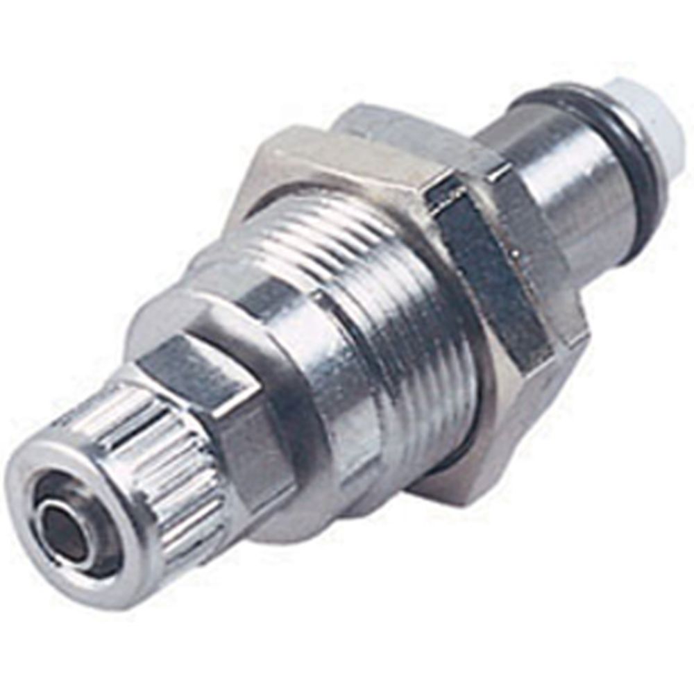 LCD40004 Valved Panel Mount PTF Coupling Insert 1/4 PTF