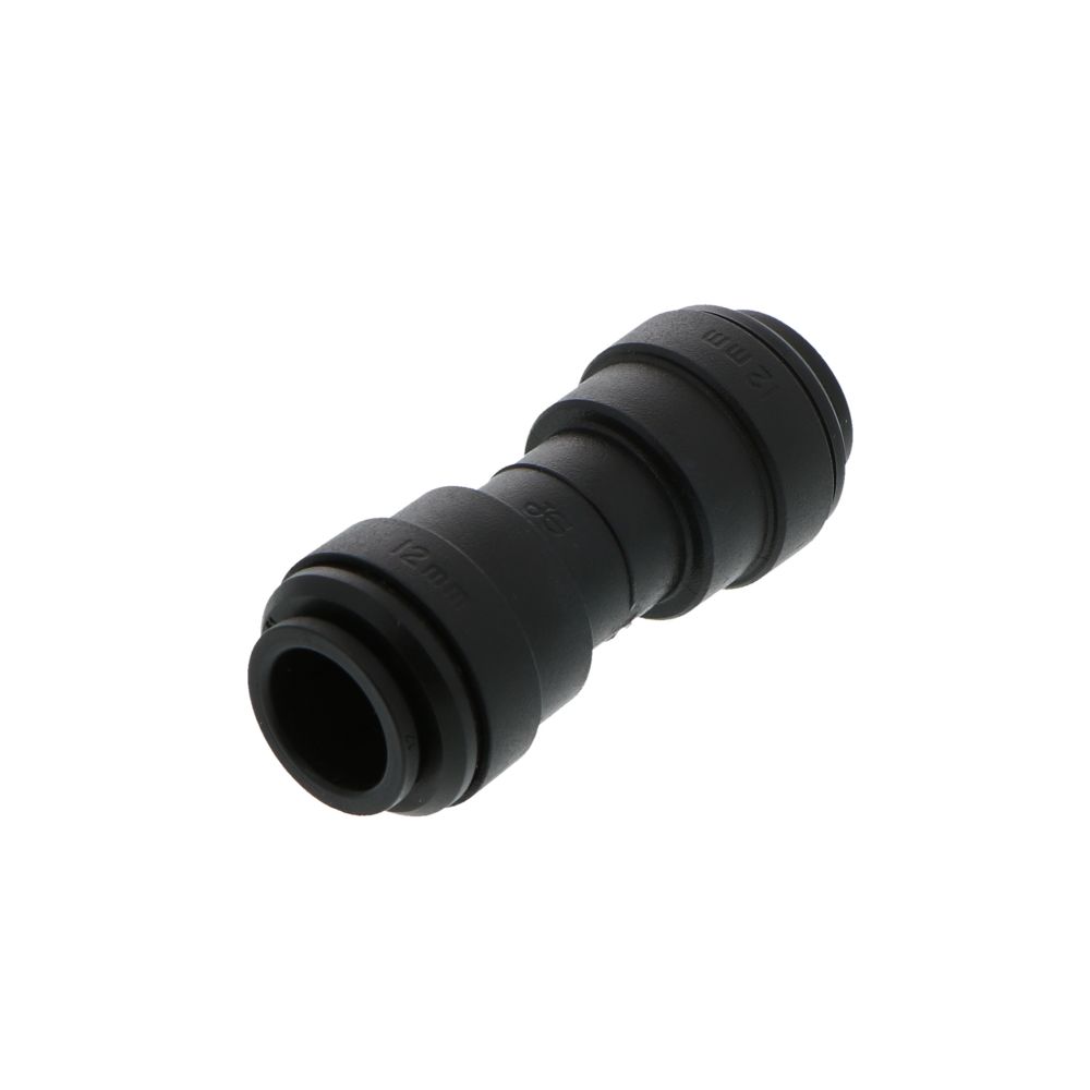John Guest Union Connector BLACK ACETAL - 12mm