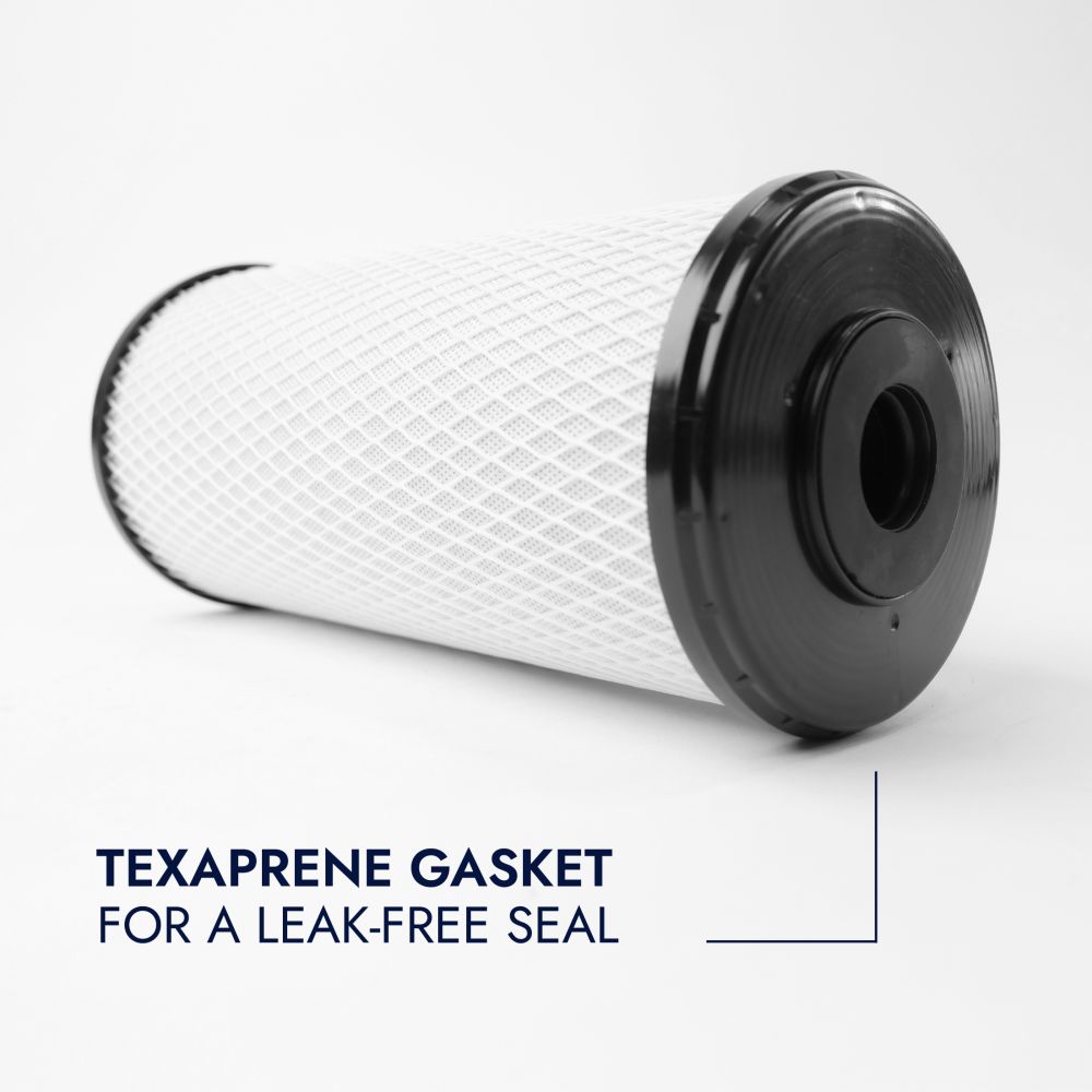 Neo-Pure CTOX-4510 9-7/8" x 4-1/2" Chloramine/VOC/LEAD Carbon Block Filter 0.5 Micron