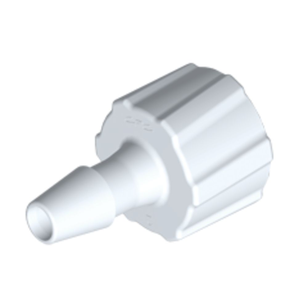 Male Luer x 1/8HB, White Nylon