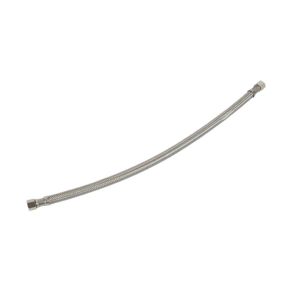 Braided Stainless Steel Hose 304 1/4" COMP x 1/4" COMP 16" Length