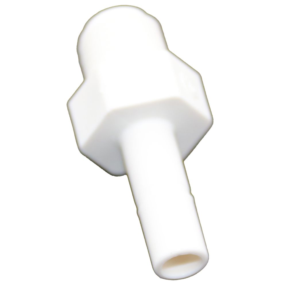 NeoFit - Polypropylene Natural White Stem Adapter 1/4" Stem x 1/8" NPTF