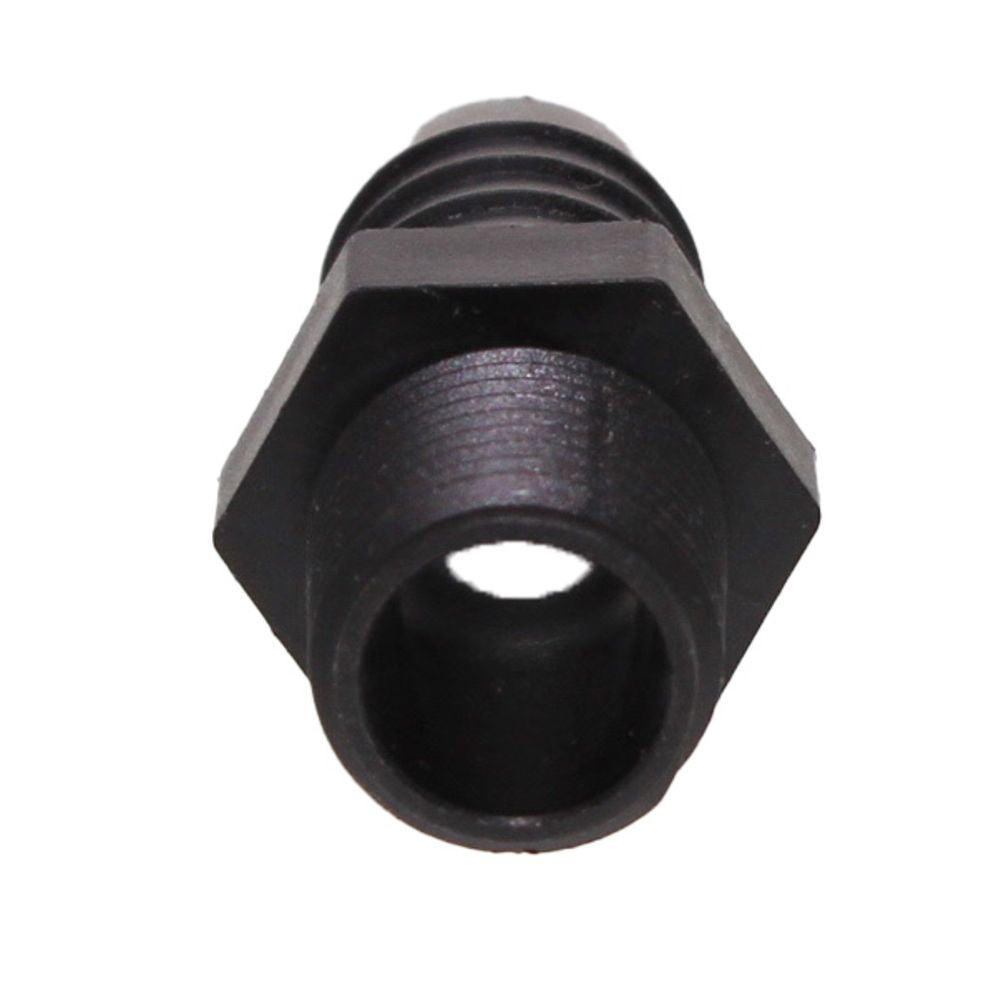 Male Barb Adapter - 5/8 ID x 3/8 MNPT - Black Polypropylene