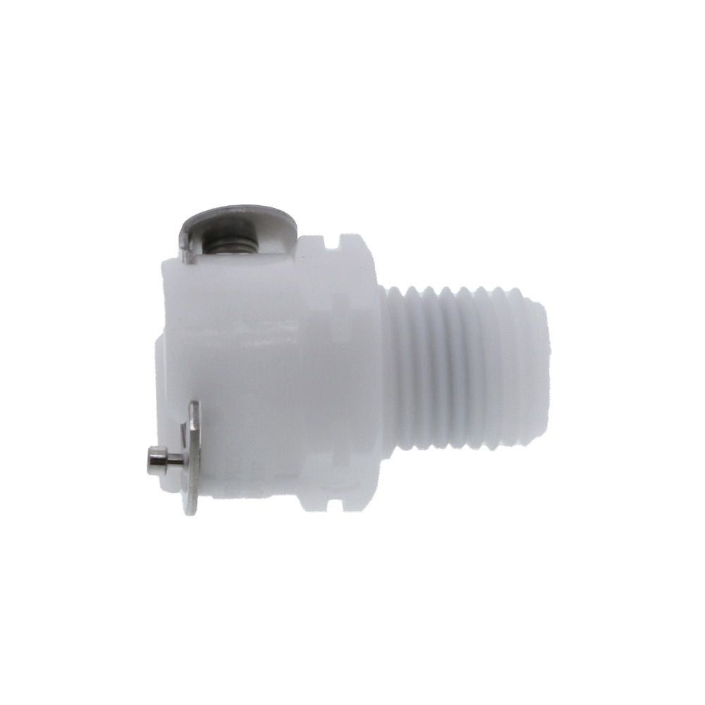 PLCD10004BSPTV Valved Male Thread Coupling Body 1/4 BSPT - Viton