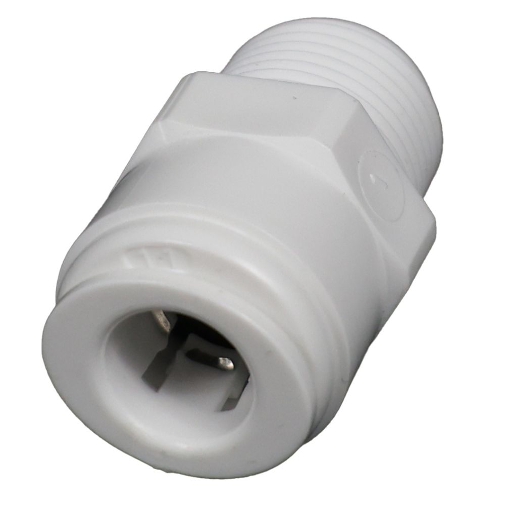 Male Connector Acetal 3/8 qc x 3/8 MNPT