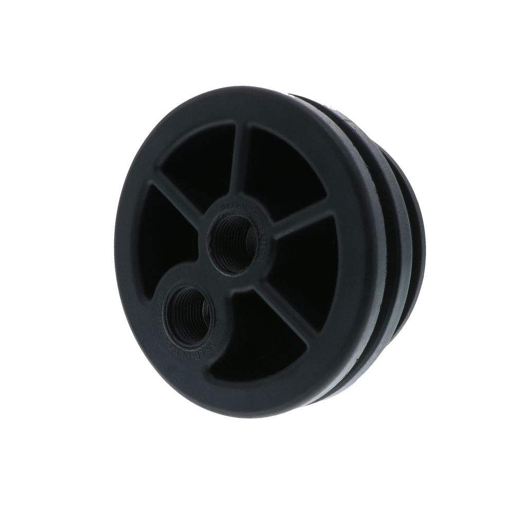 End Cap for 4" Stainless Steel Housing 1/2" Feed & 1/2" Permeate