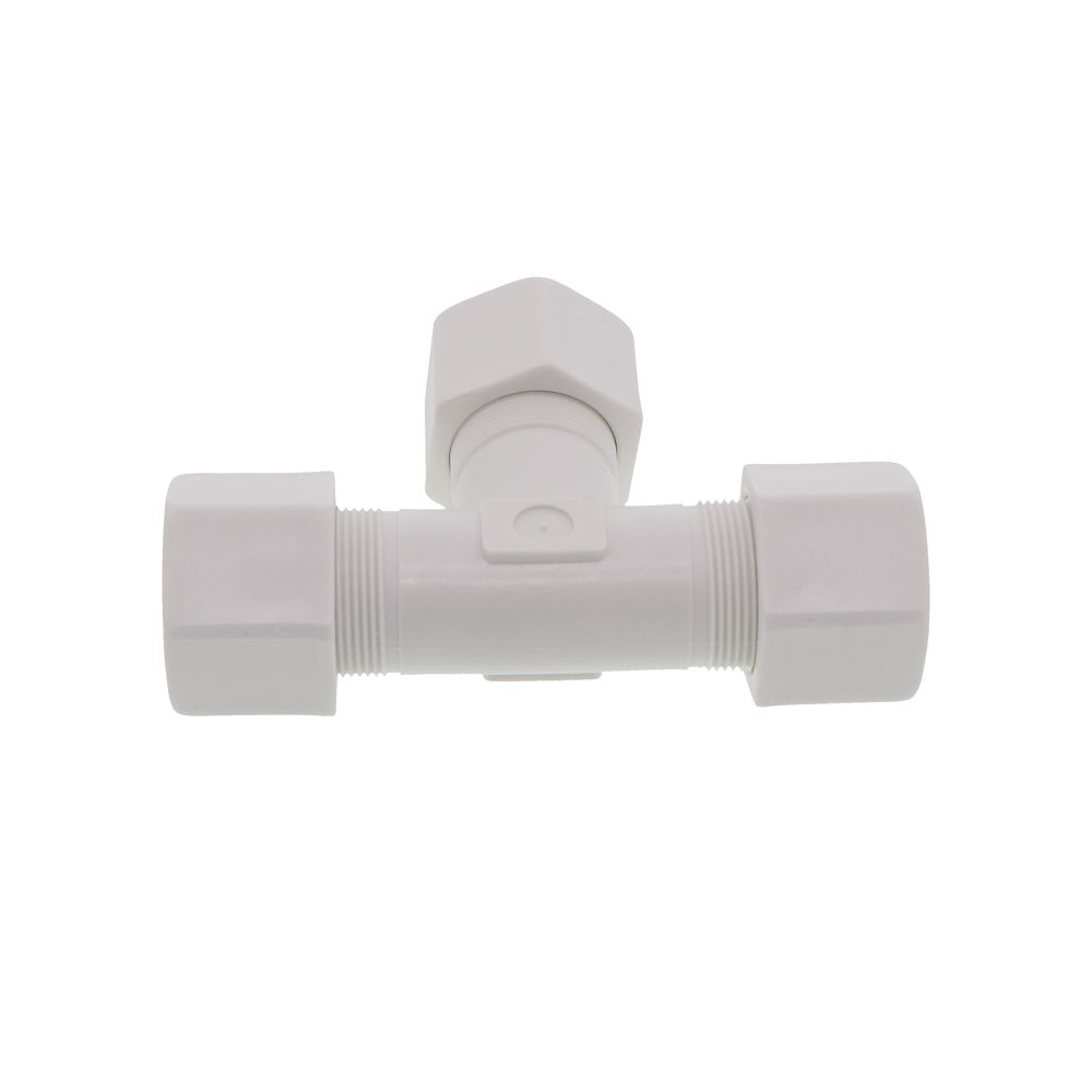 JACO 70-12-P-PG Polypropylene Union Tee 3/4 OD Tube x 3/4 OD Tube x 3/4 OD Tube